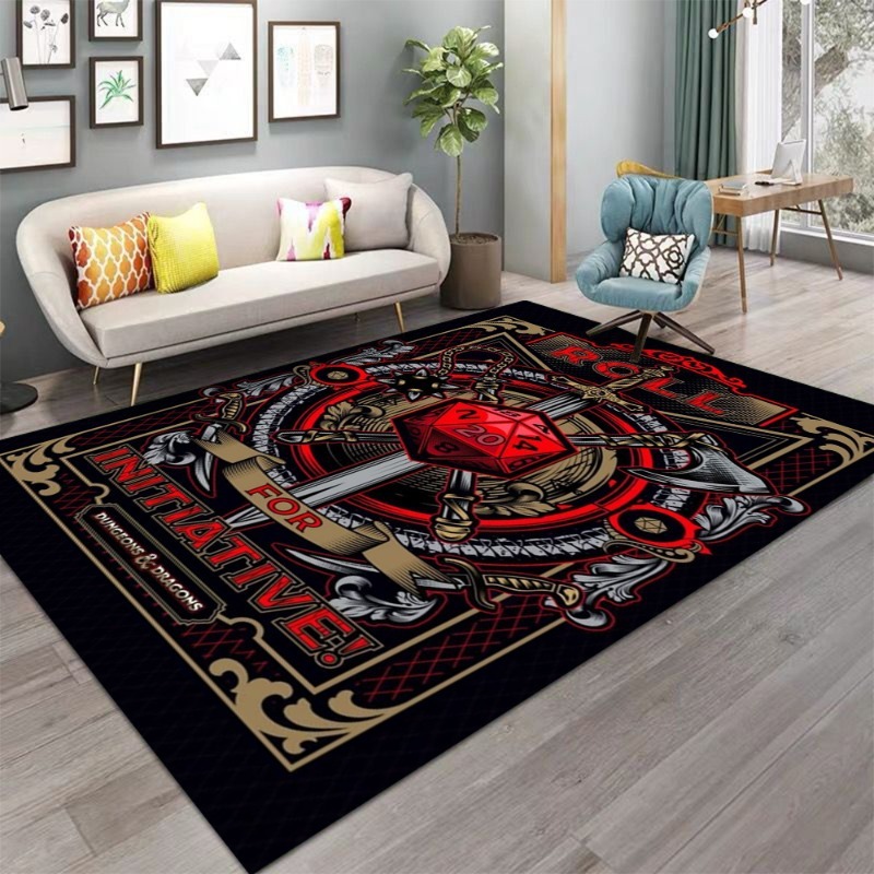 Commercial Printing & Packaging Pvt Ltd Photos - Alfombra Grande Antideslizante con Estampado Vintage