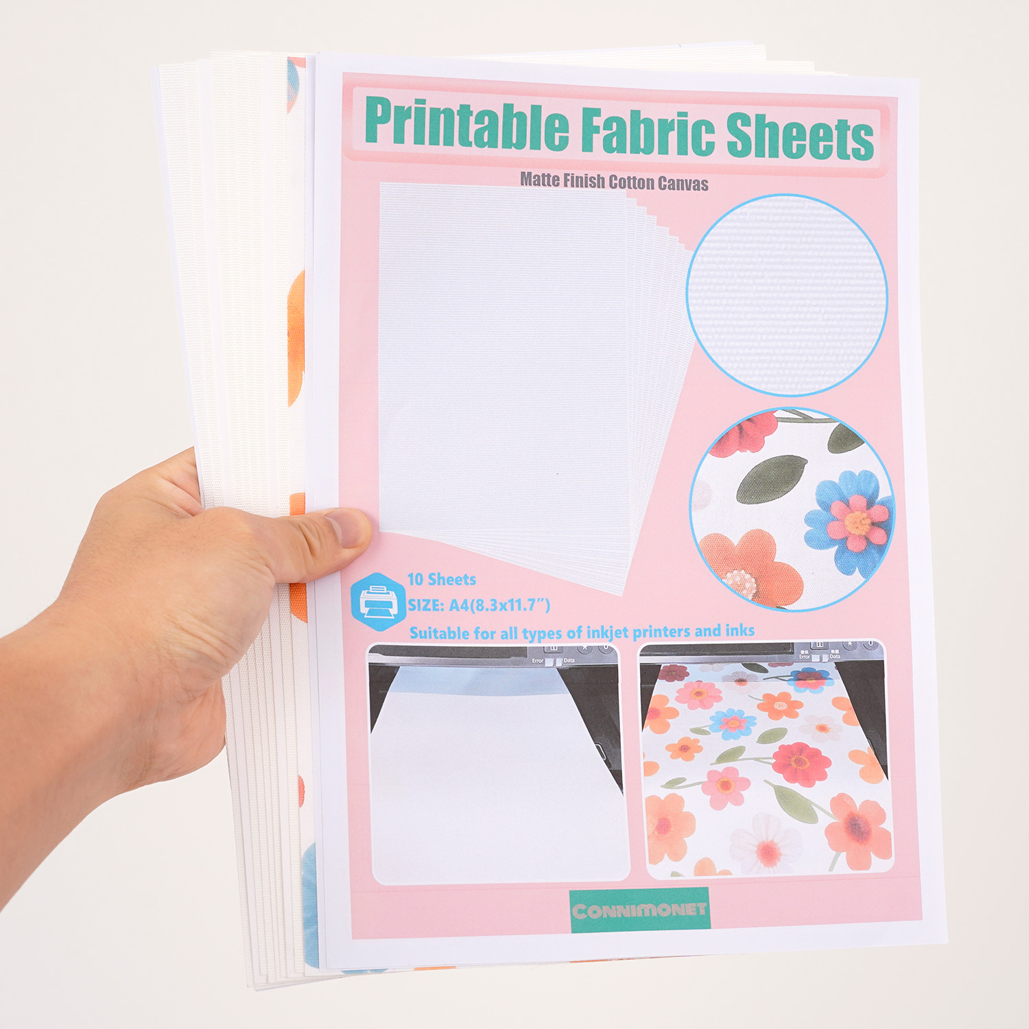 Commercial Fabric Printing Machine - Tela de lona de algodón blanca