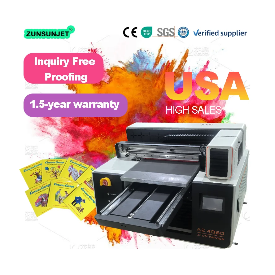 Dtf Printer Machine - Impresora UV DTF de Cama Plana