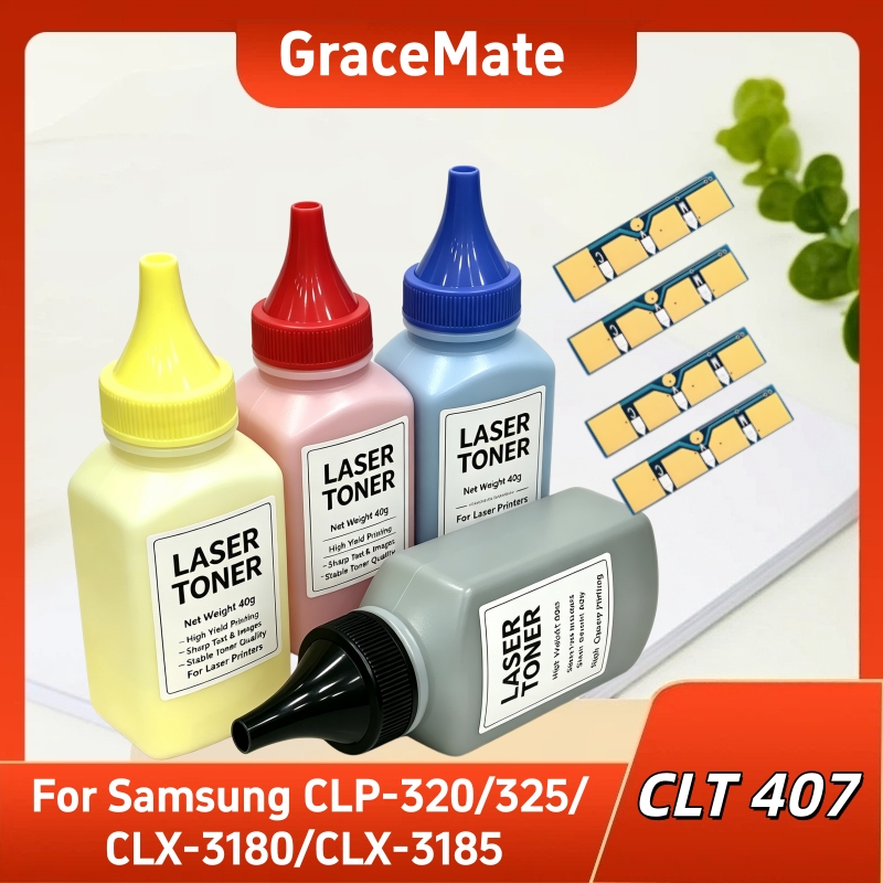 Polvo de chip de tóner CLT-407 - Laser Toner Powder reseña y precio