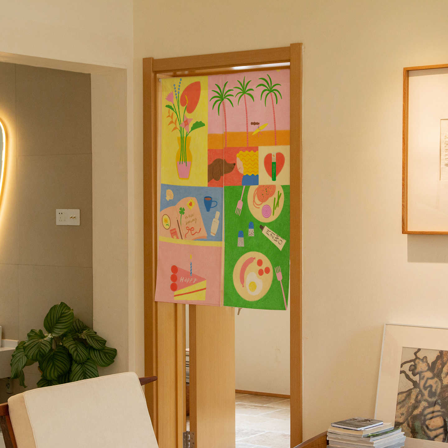 Cortina de puerta Noren tropic - Commercial Window Printing reseña y precio