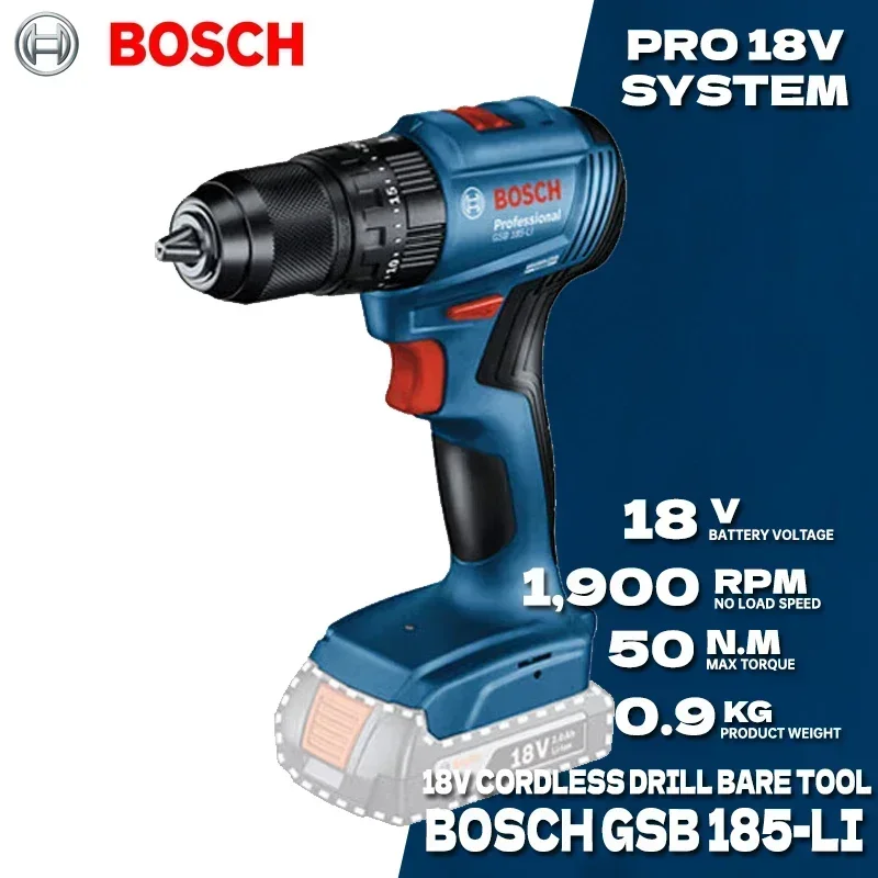 Taladro percutor inalámbrico s - Bosch Drill Gsb 18V reseña y precio