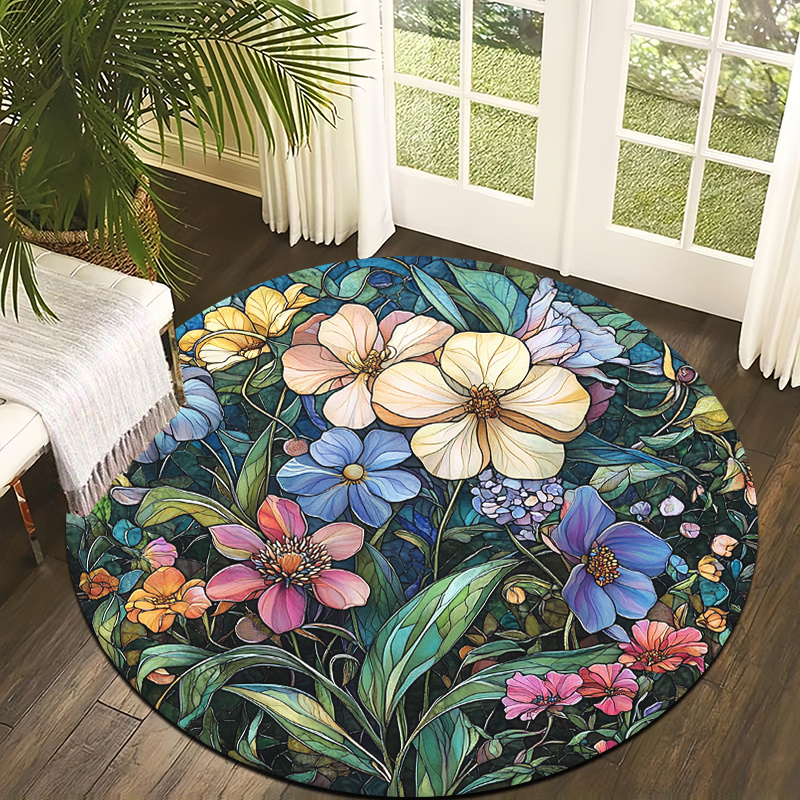 Alfombra Circular de Vidrio Ma - Commercial Glass Printing reseña y precio