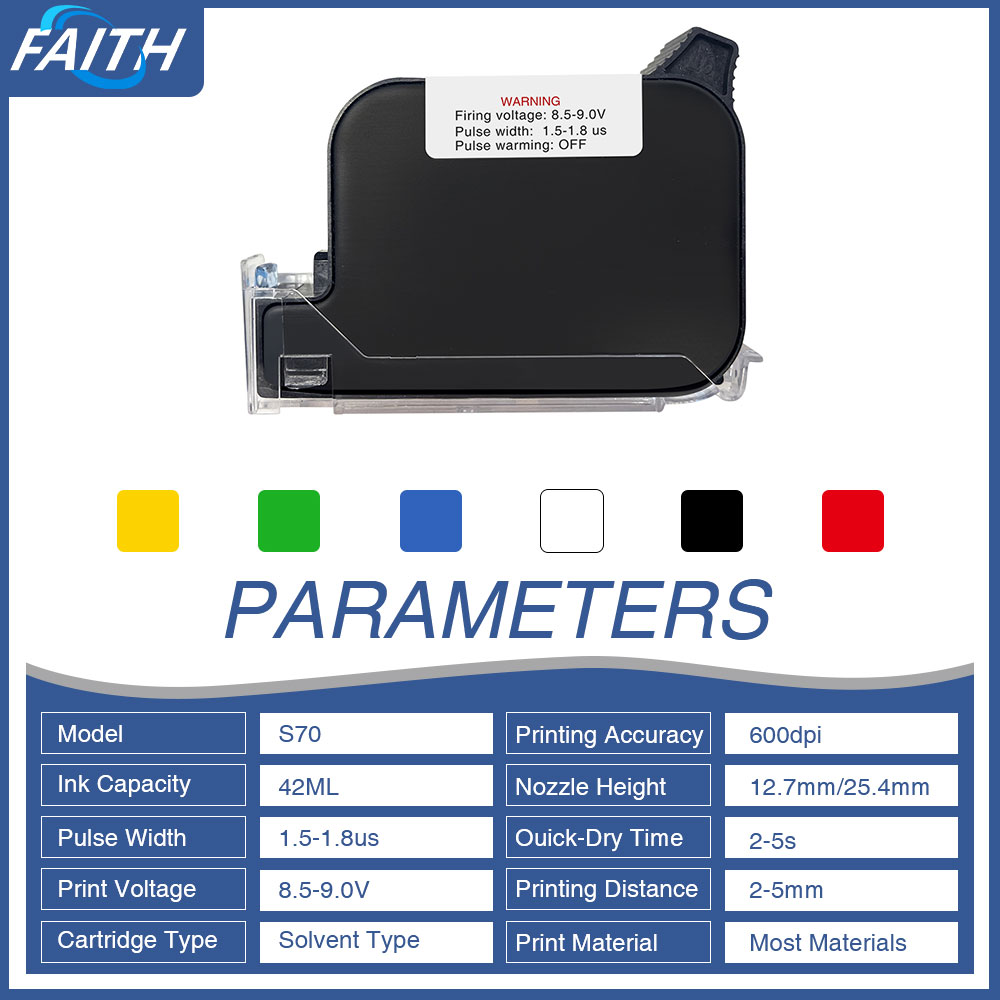 Faith 6 Cartuchos de Tinta par - Eco Solvent Ink Cartridge reseña y precio