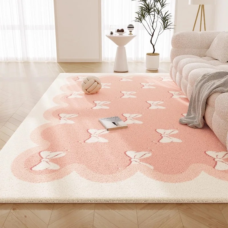 Alfombra Rosa Dulce para Sala  - Printing On Commercial reseña y precio